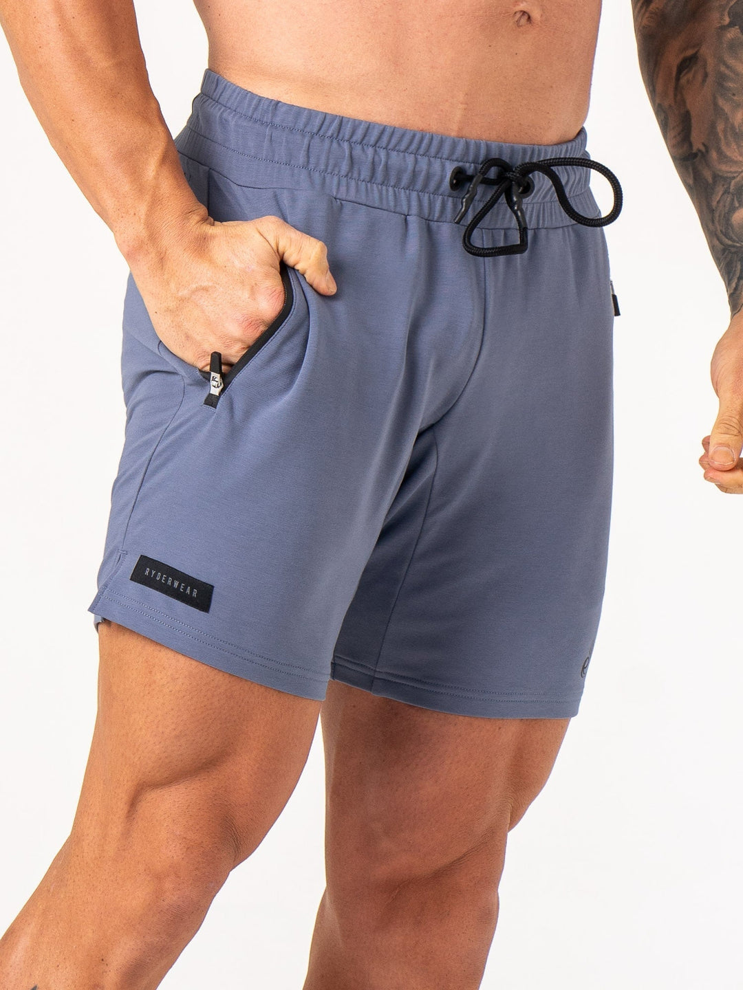 Endurance Track Shorts - Denim Blue Clothing Ryderwear 