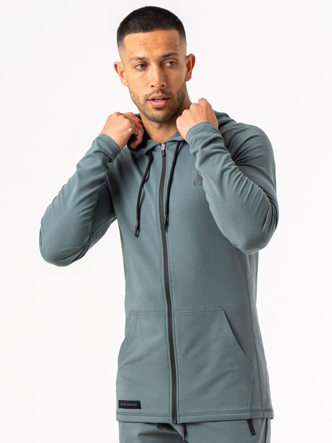 Endurance Zip Up Jacket - Fern Green Clothing Ryderwear 