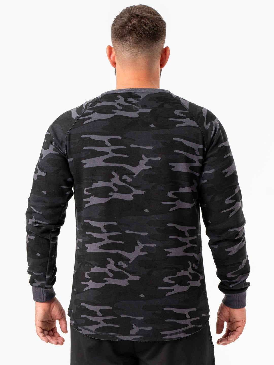 Energy Crew Neck - Black Camo Clothing Ryderwear 