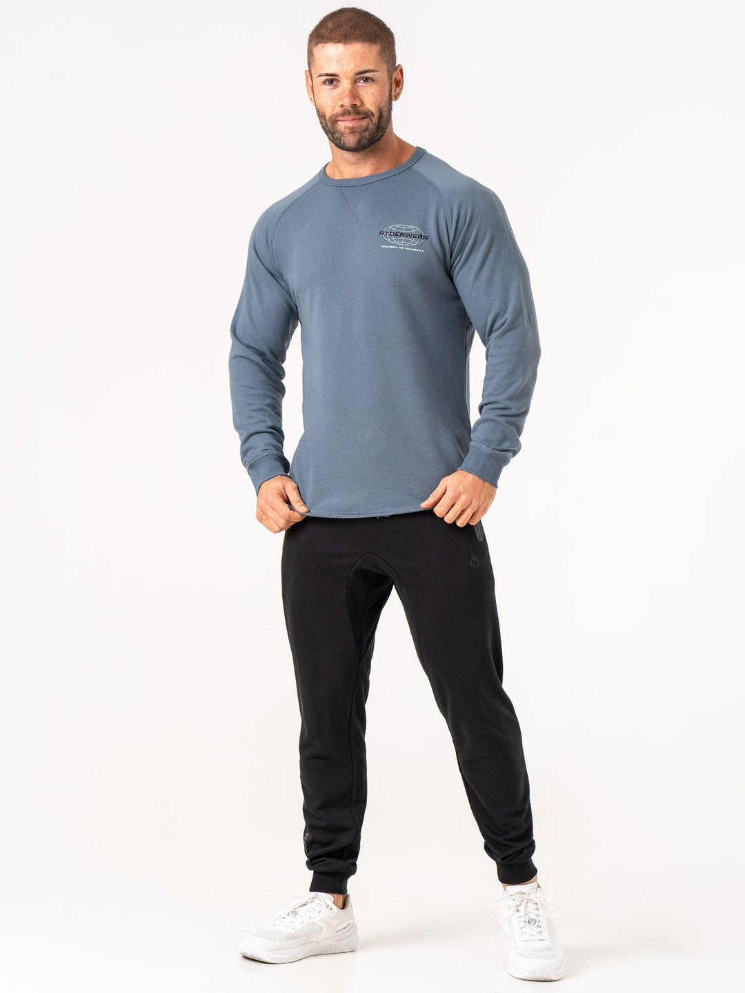 Energy Crew Neck - Petrol Clothing Ryderwear 