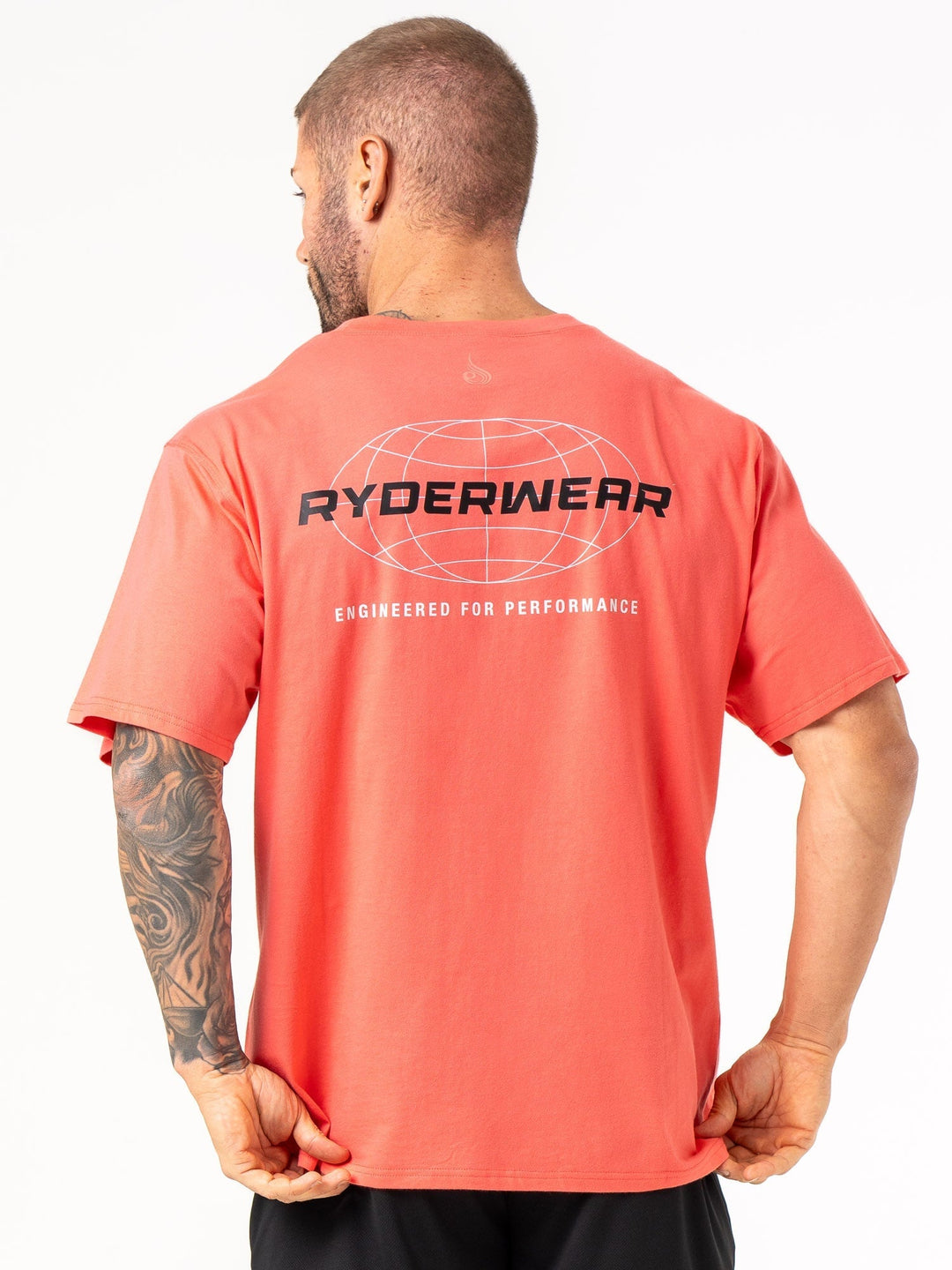 Energy Oversized T-Shirt - Coral Clothing Ryderwear 