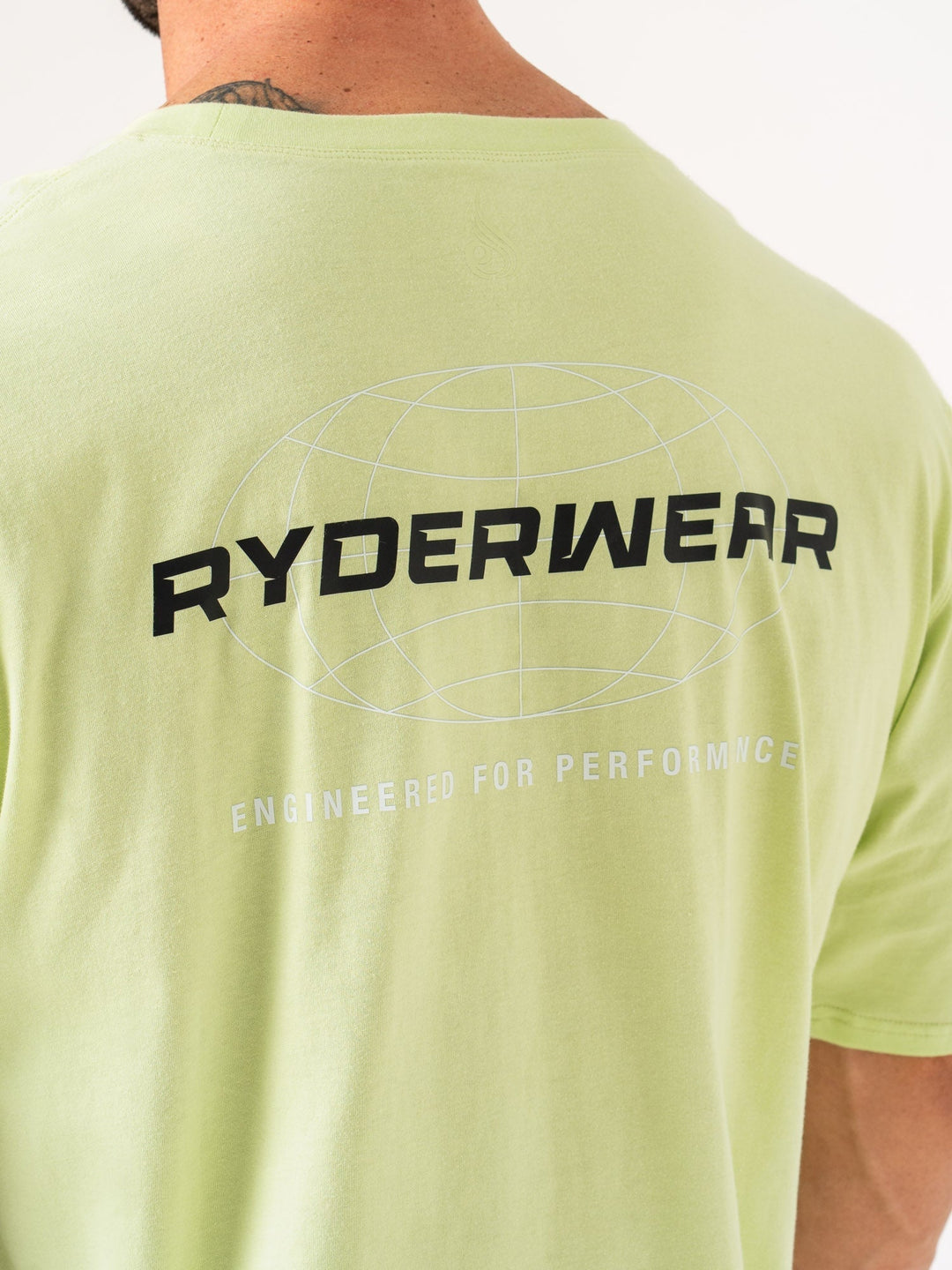 Energy Oversized T-Shirt - Lime Clothing Ryderwear 