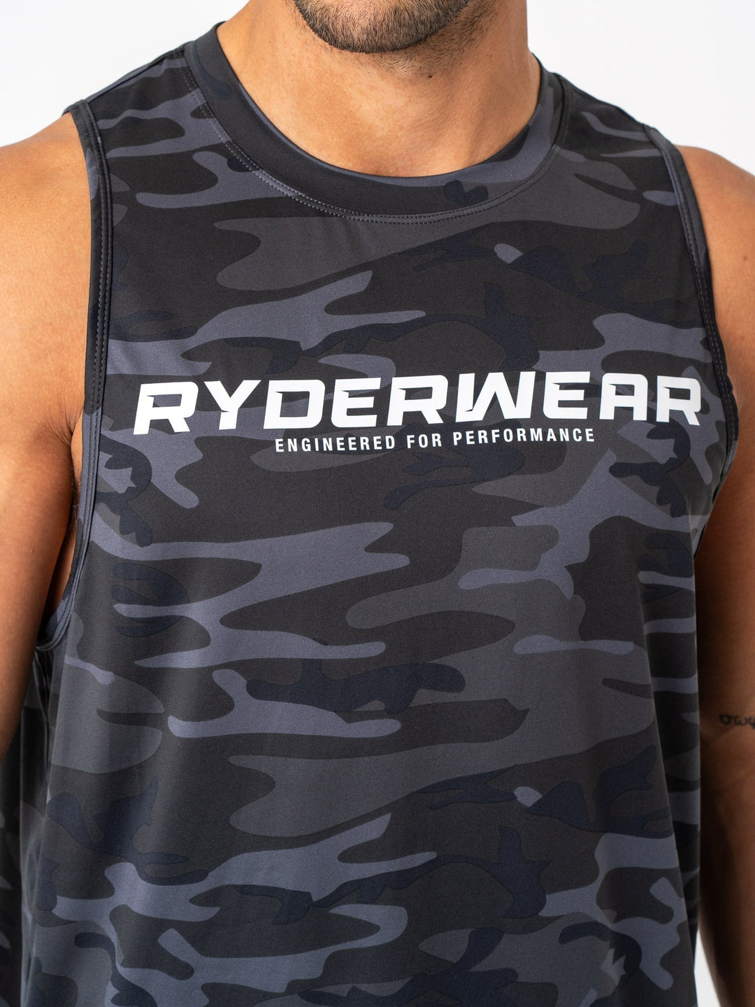 Energy Tank - Black Camo Clothing Ryderwear 