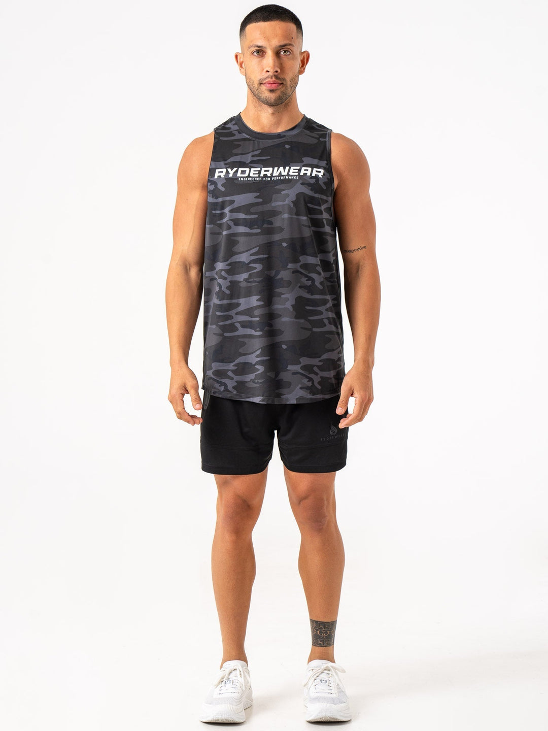 Energy Tank - Black Camo Clothing Ryderwear 