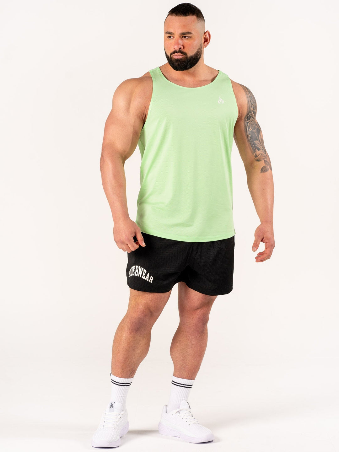 Flex Active Tank - Lime Marl Clothing Ryderwear 