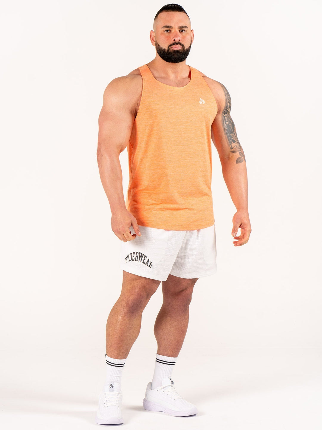 Flex Active Tank - Orange Marl Clothing Ryderwear 