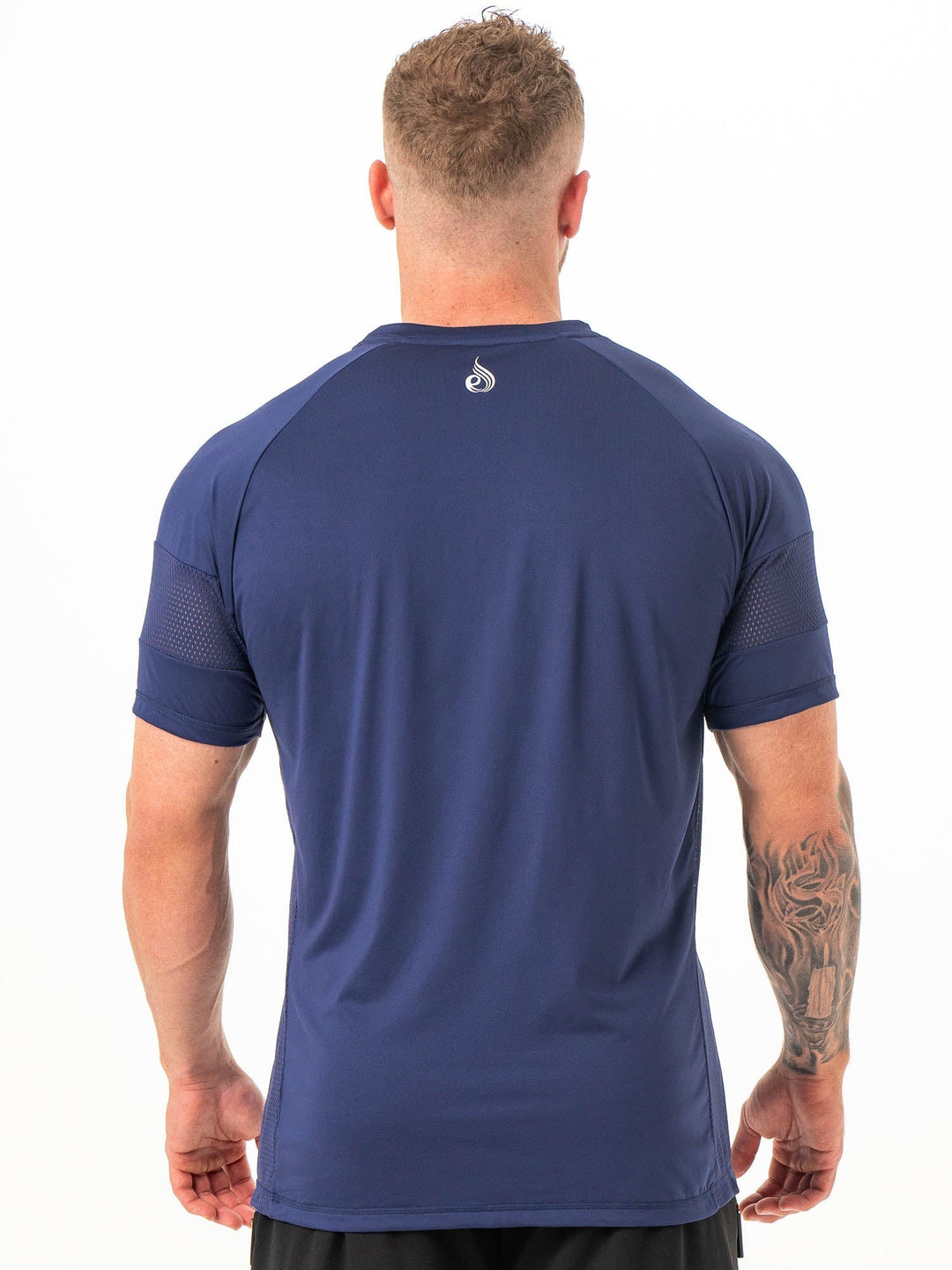 Flex Mesh T-Shirt -Navy Clothing Ryderwear 