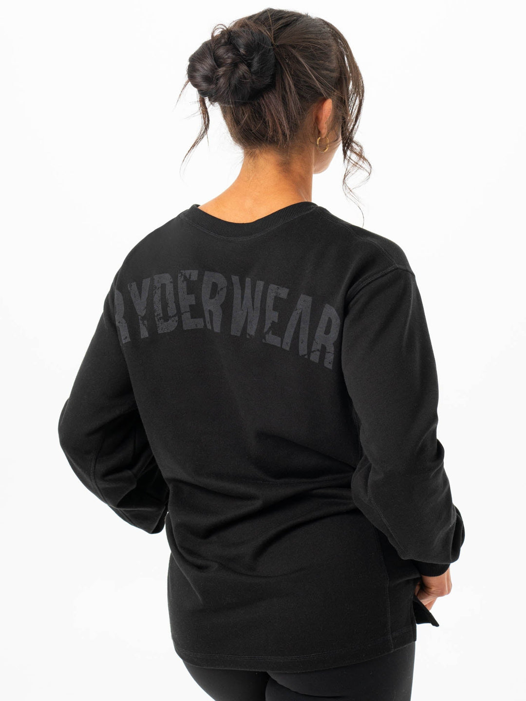 Force Crew Neck - Black Clothing Ryderwear 