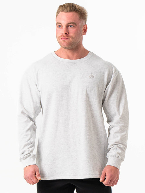 Force Crew Neck Chalk Grey Marl