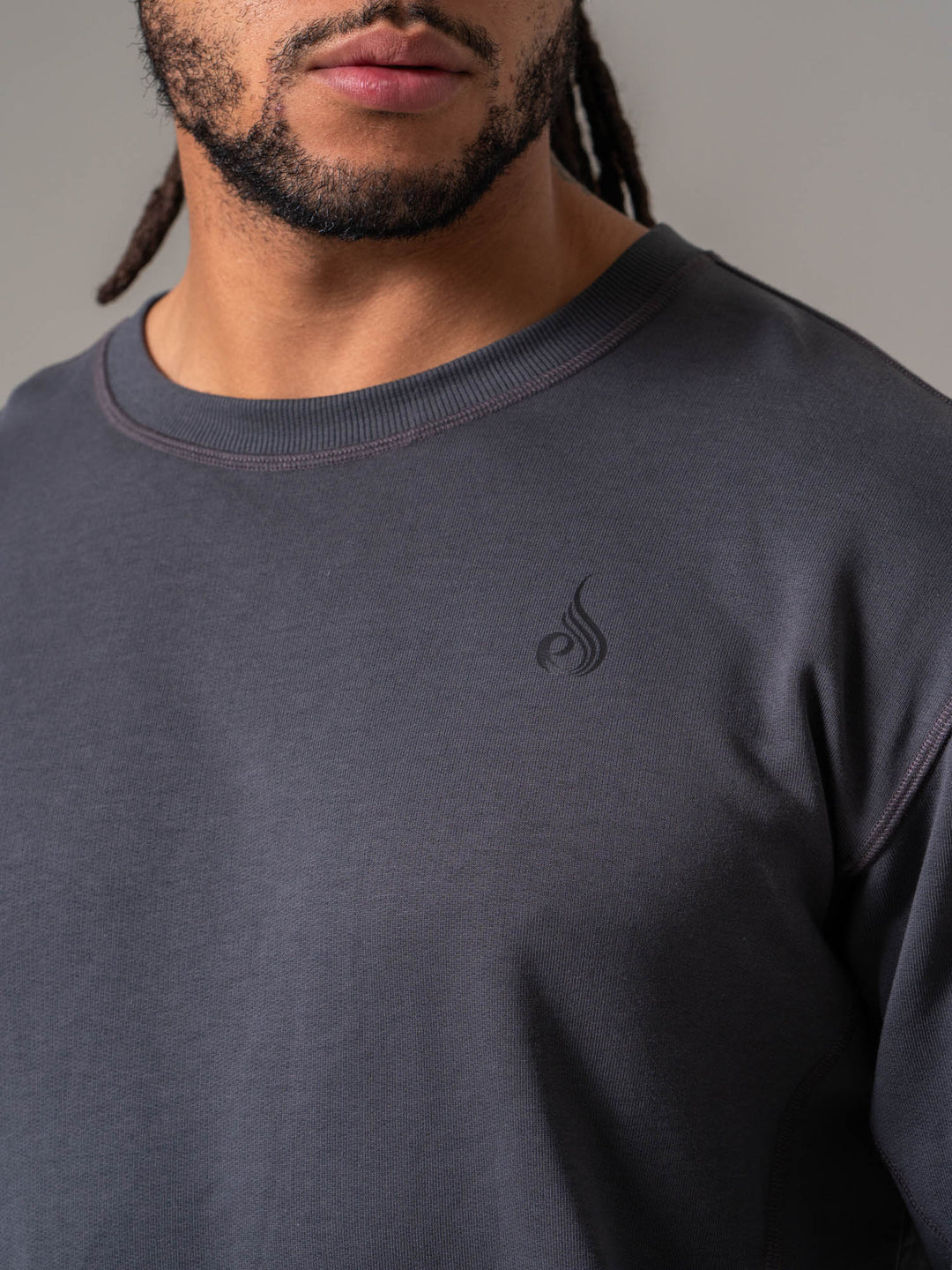 Force Crew Neck - Graphite Clothing Ryderwear 