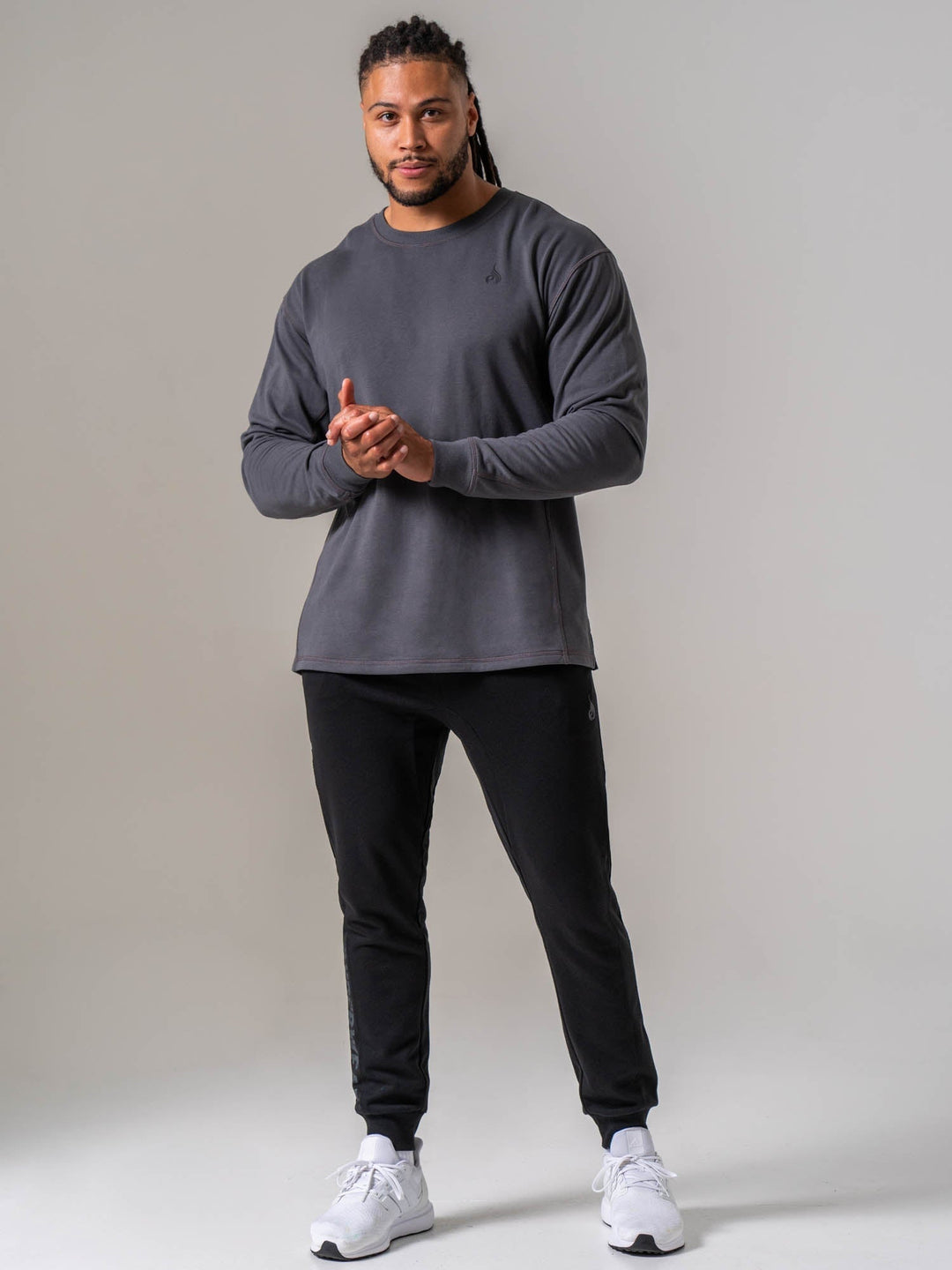 Force Crew Neck - Graphite Clothing Ryderwear 