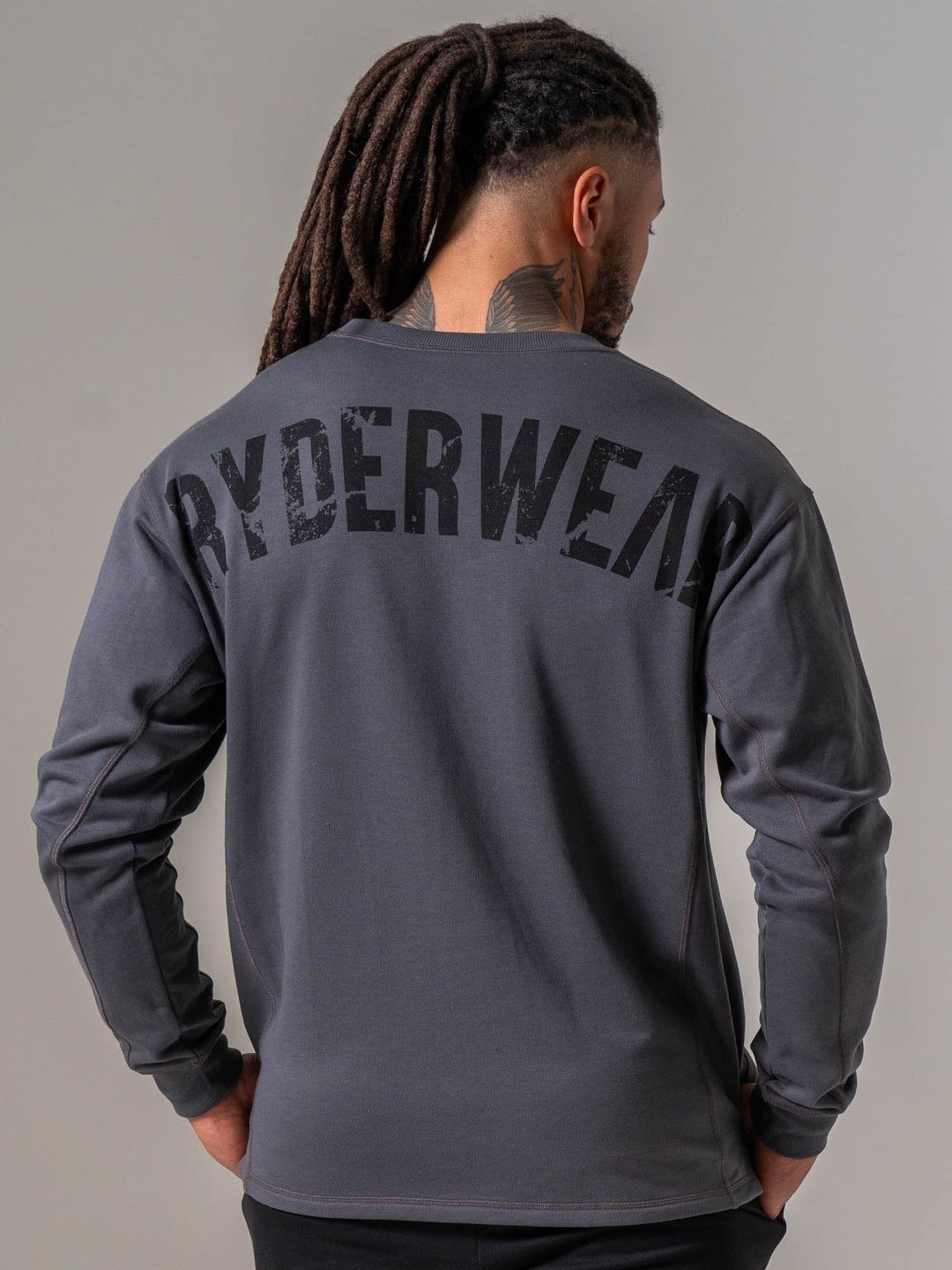 Force Crew Neck - Graphite Clothing Ryderwear 