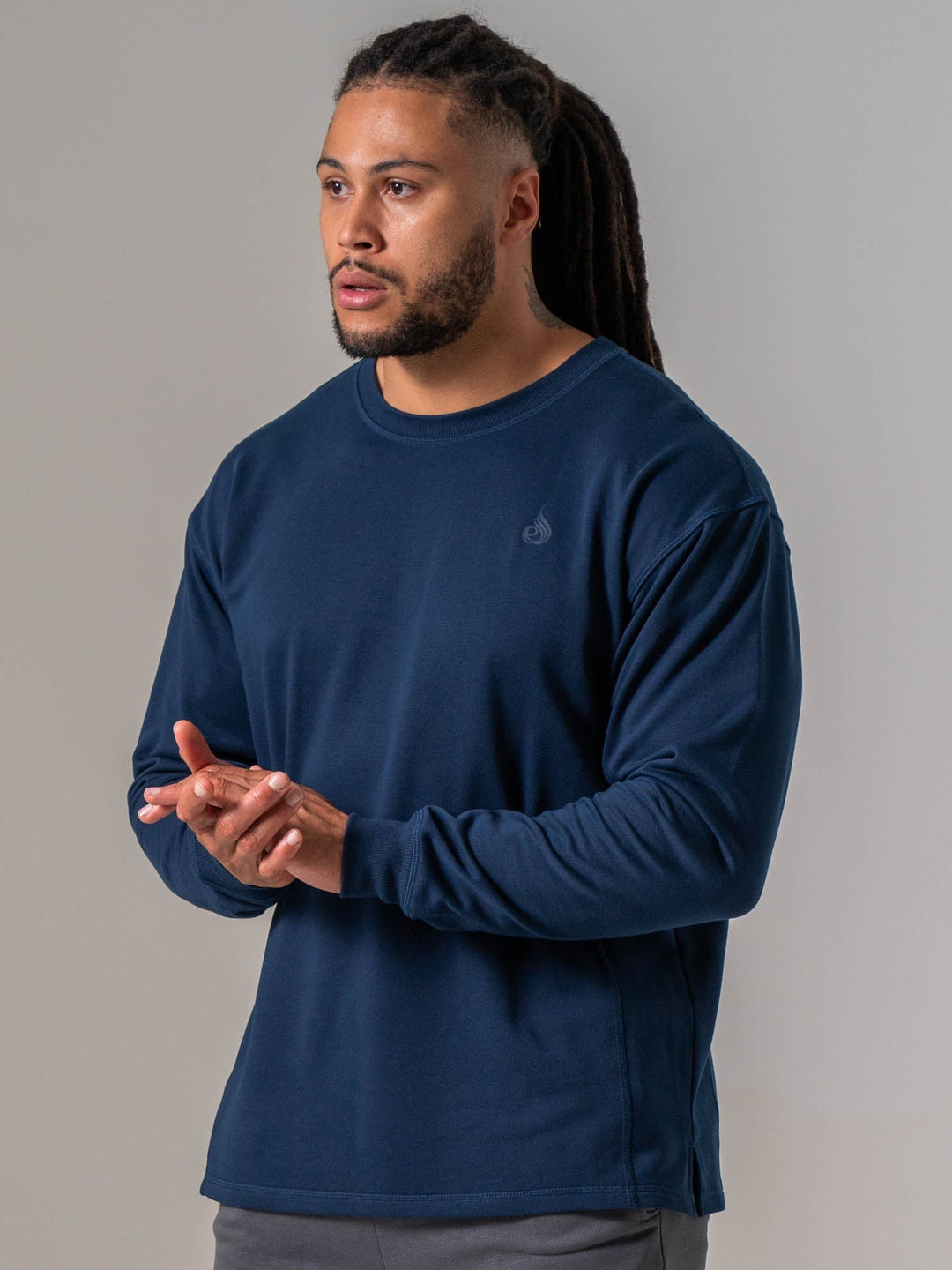 Force Crew Neck - Navy Clothing Ryderwear 