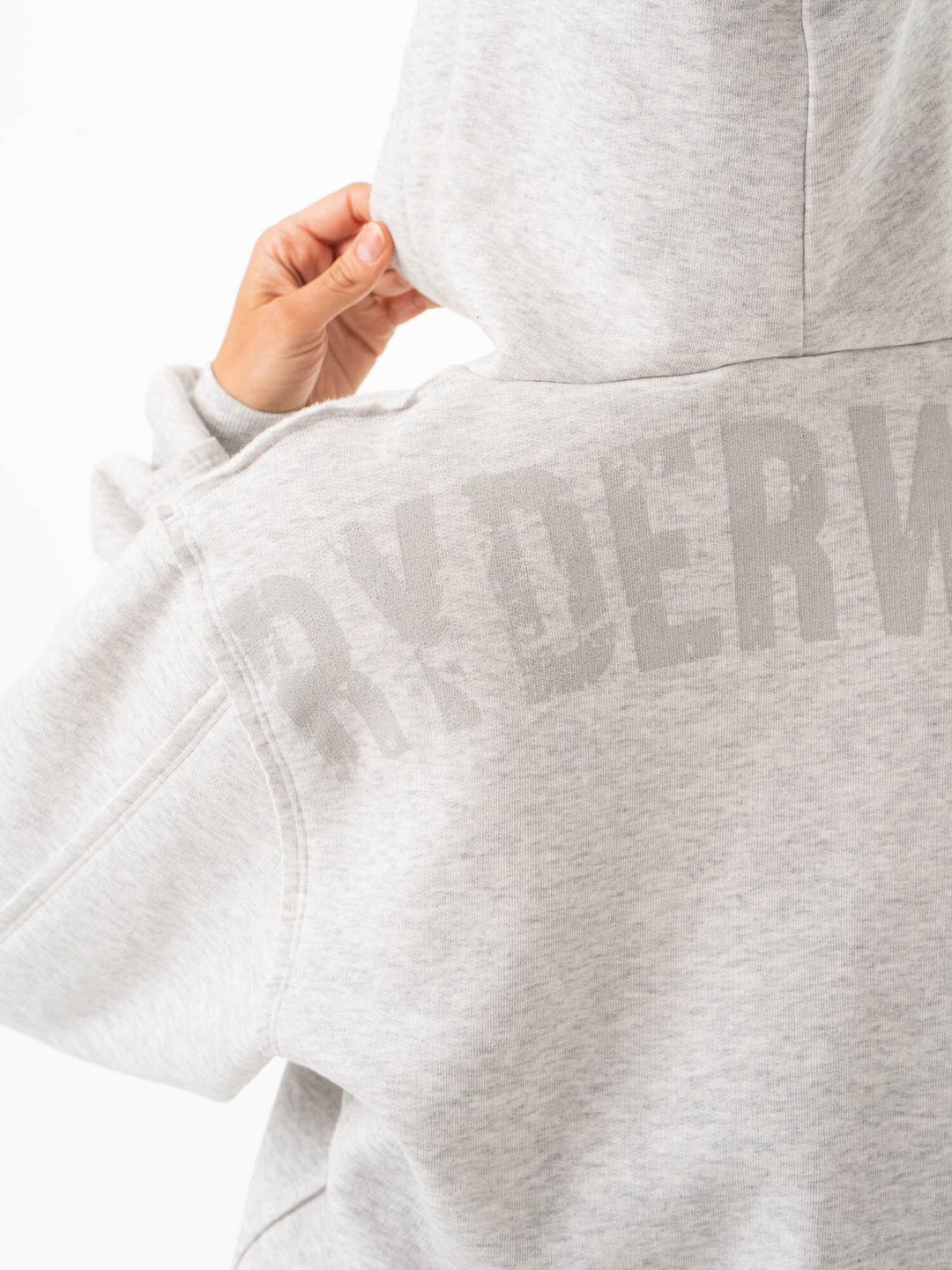 Force Hoodie - Chalk Grey Marl Clothing Ryderwear 