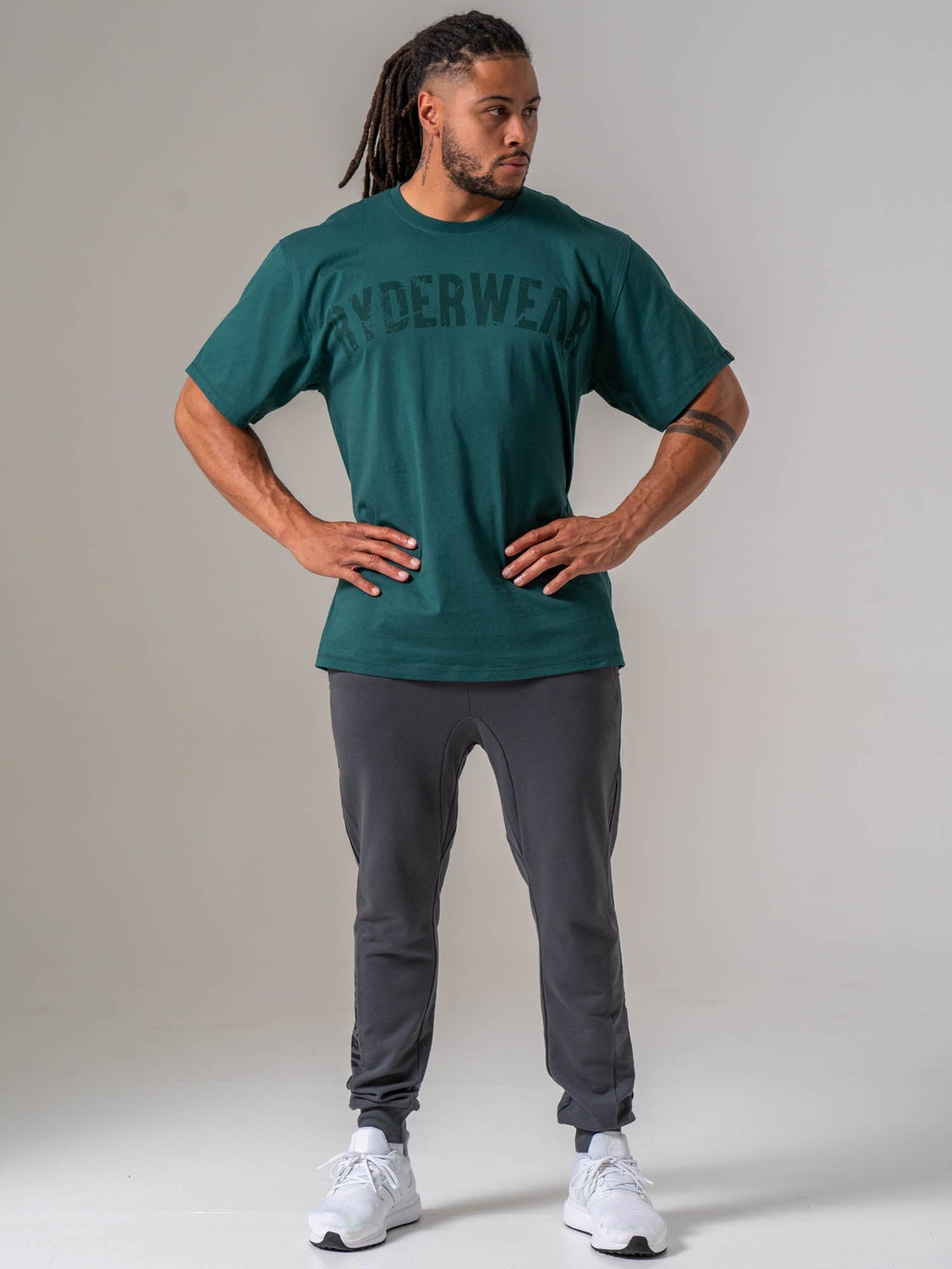 Force Oversized T-shirt - Emerald Clothing Ryderwear 
