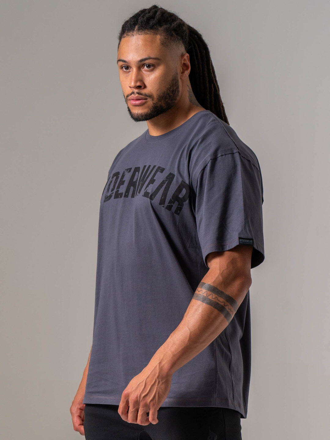Force Oversized T-shirt - Graphite Clothing Ryderwear 