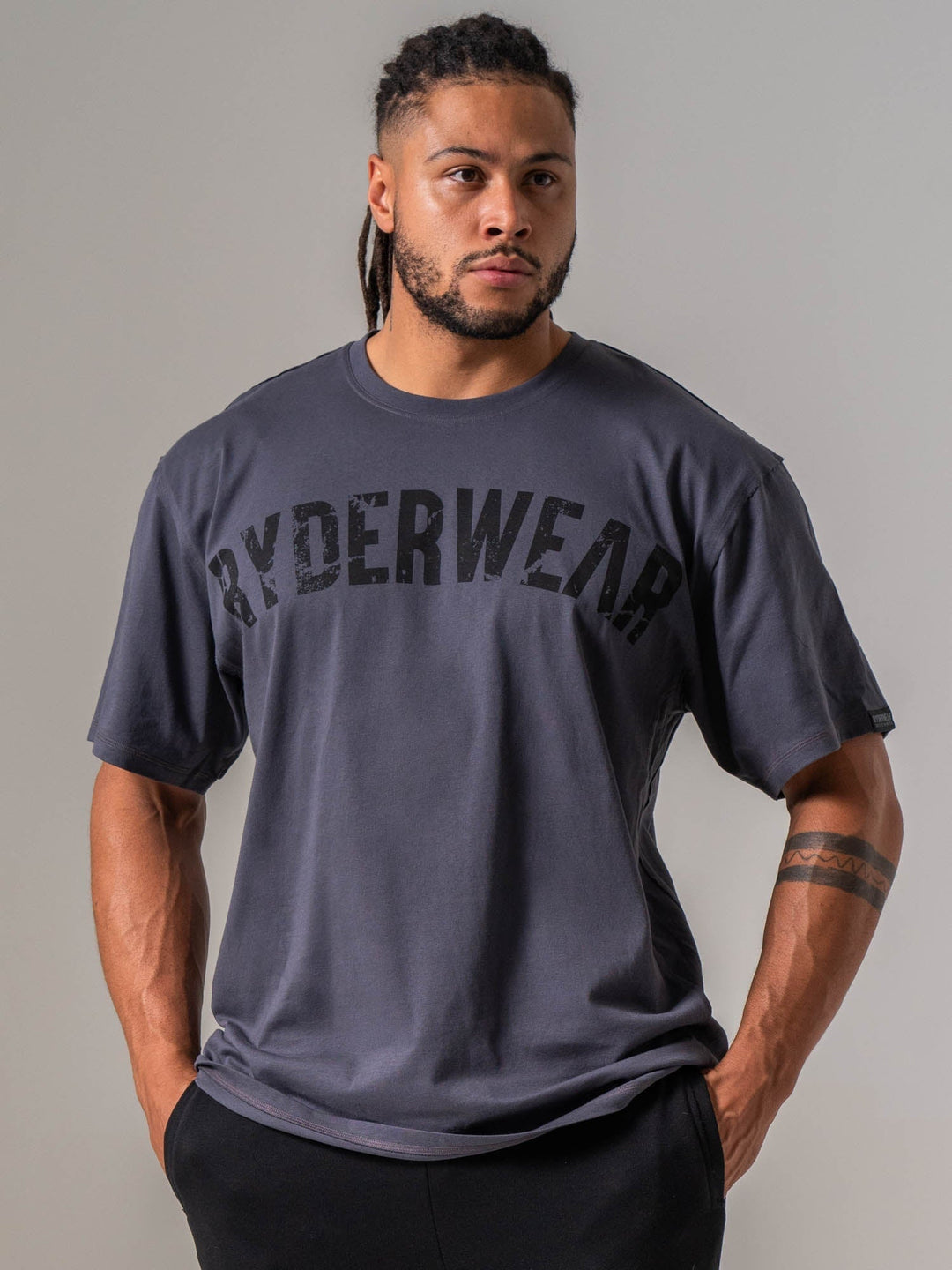 Force Oversized T-shirt - Graphite Clothing Ryderwear 