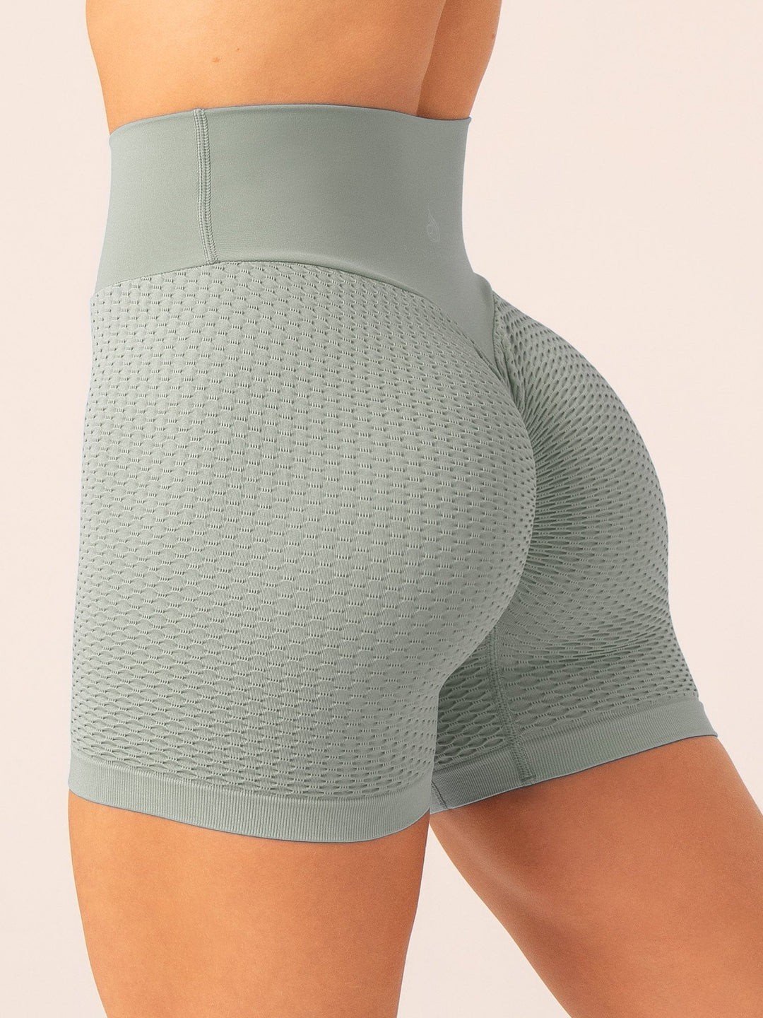 Honeycomb Scrunch Seamless Shorts - Sage Clothing Ryderwear 