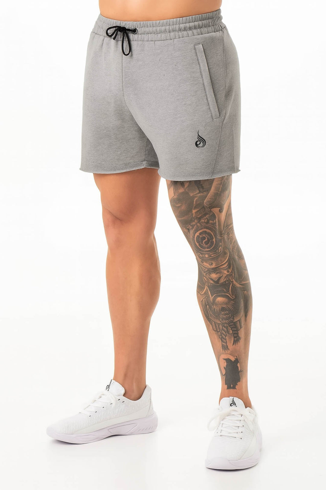 Iron 5" Track Shorts - Grey Marl Clothing Ryderwear 
