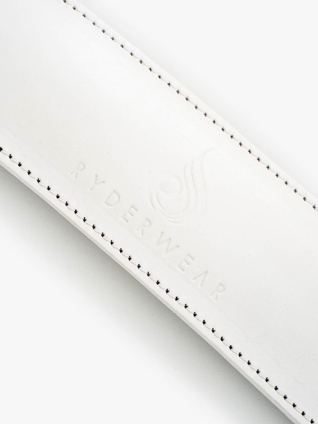 Leather Lifting Belt - Matte White Accessories Ryderwear 