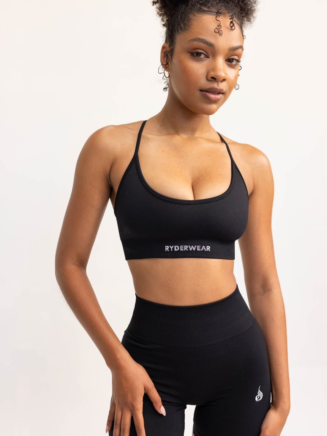 Lift 2.0 Seamless Sports Bra - Black Clothing Ryderwear 