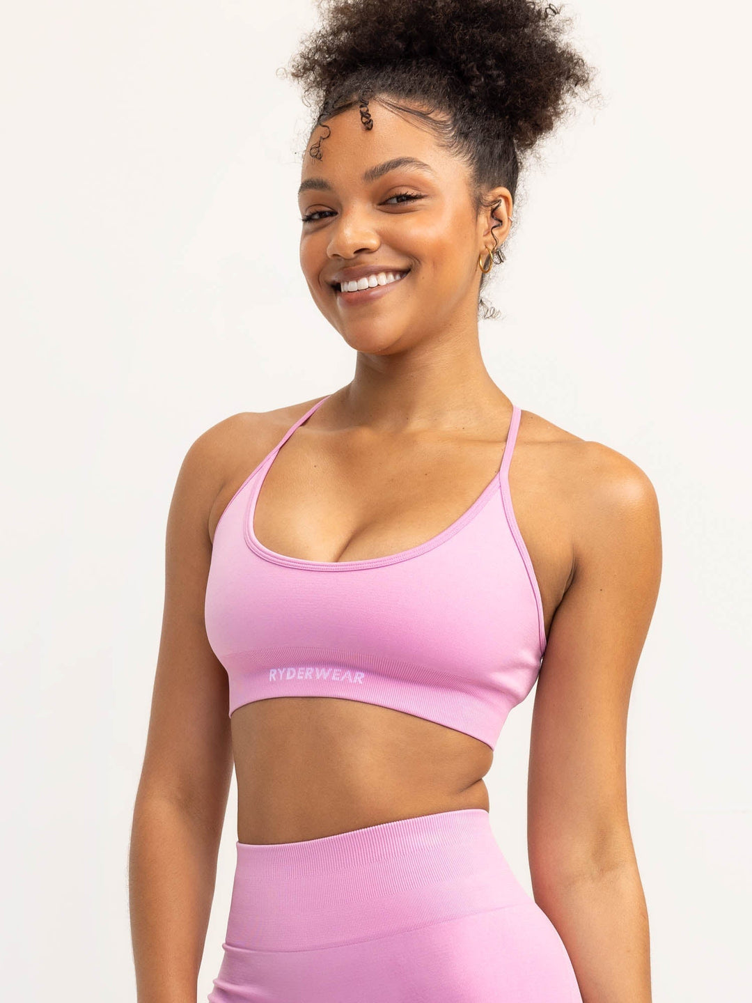 Lift 2.0 Seamless Sports Bra - Musk Pink Clothing Ryderwear 
