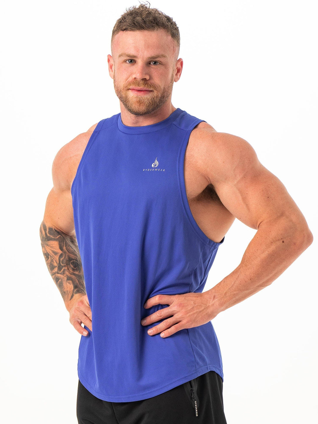 Lift Mesh Baller Tank - Cobalt Clothing Ryderwear 