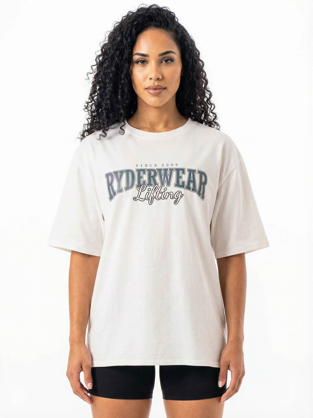Lifting Oversized Tshirt - White Clothing Ryderwear 