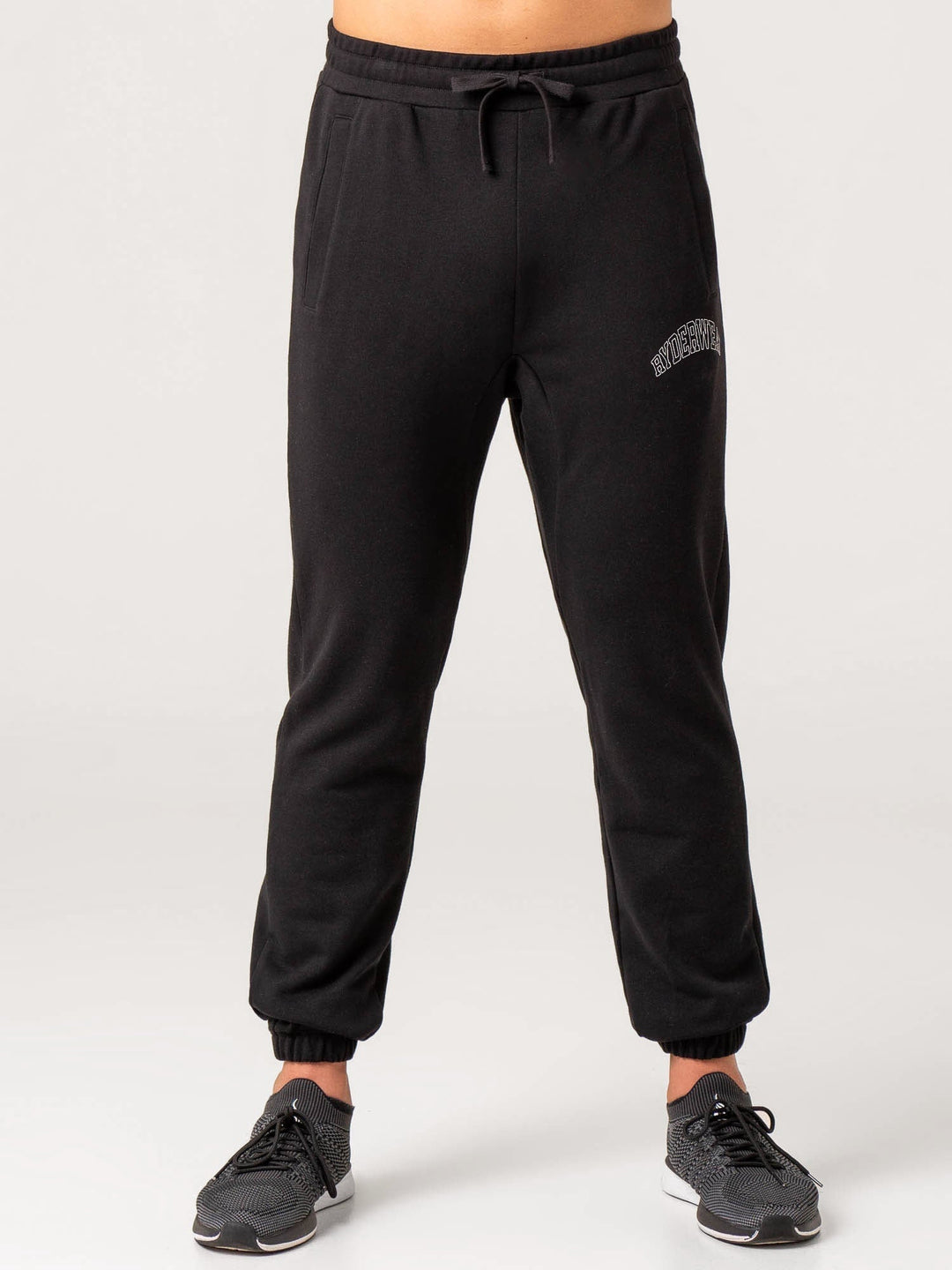 Men's Collegiate Track Pant - Black Clothing Ryderwear 