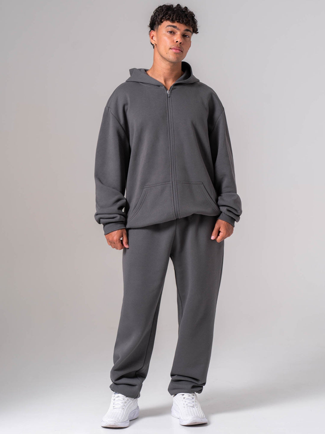 Mens Track Jacket - Charcoal Clothing Ryderwear 