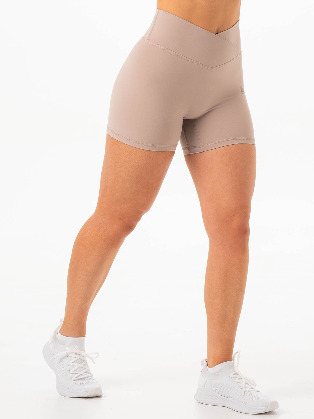 NKD Cross Waist Band Shorts - Almond Clothing Ryderwear 