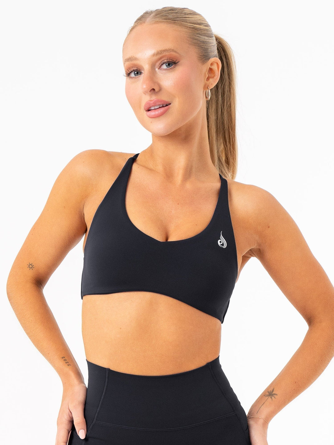 NKD Embody Sports Crop - Black Clothing Ryderwear 