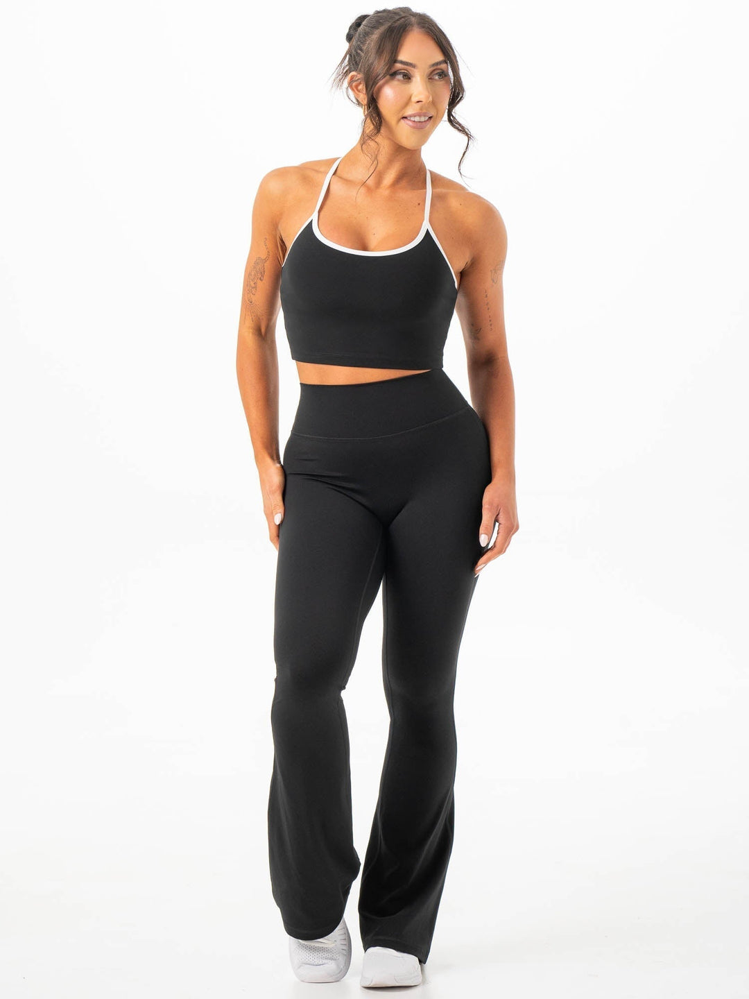 NKD Flared Leggings - Black Clothing Ryderwear 