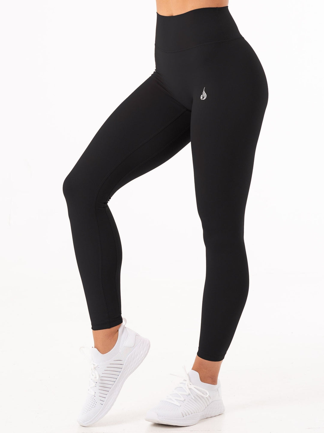 NKD High Waisted Leggings - Black Clothing Ryderwear 