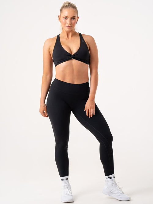 NKD Knot Sports Bra Black