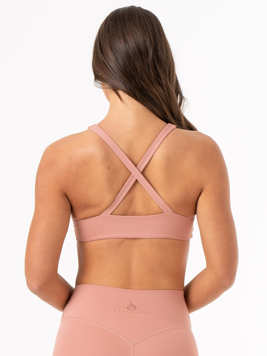 NKD Knot Sports Bra - Dusty Pink Clothing Ryderwear 