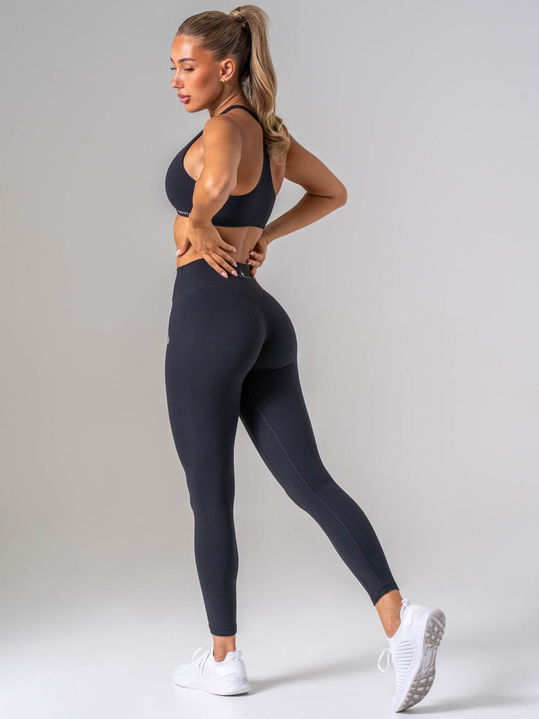 NKD Luxe Leggings - Black Clothing Ryderwear 