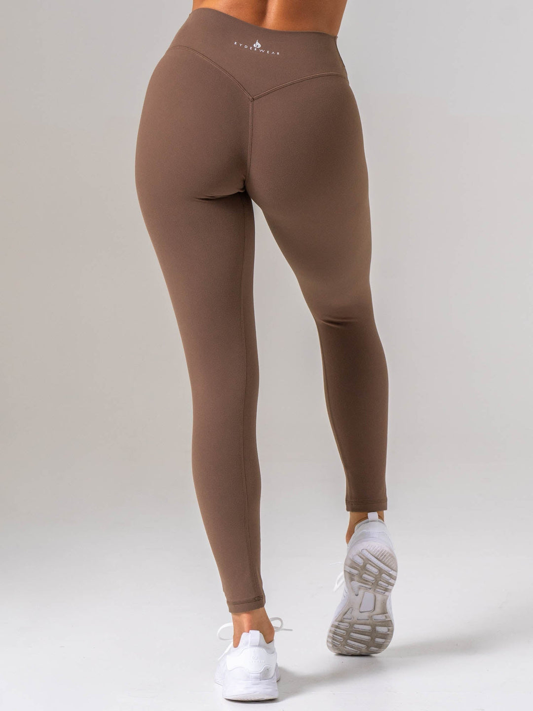 NKD Luxe Leggings - Chocolate Clothing Ryderwear 