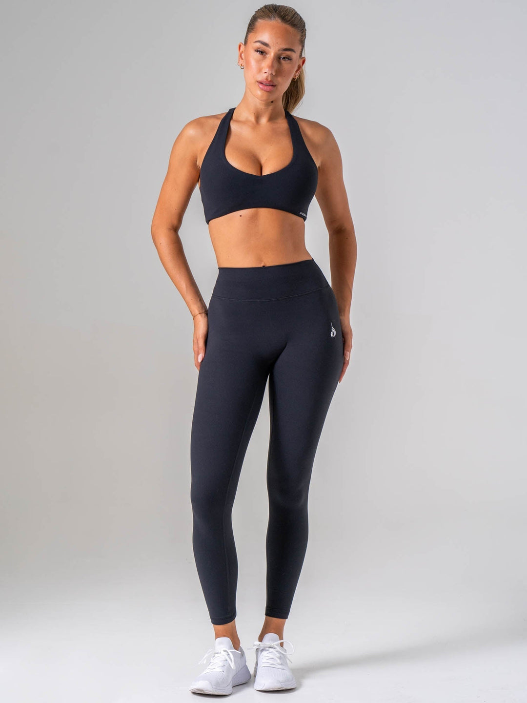 NKD Luxe V Neck Bra - Black Clothing Ryderwear 