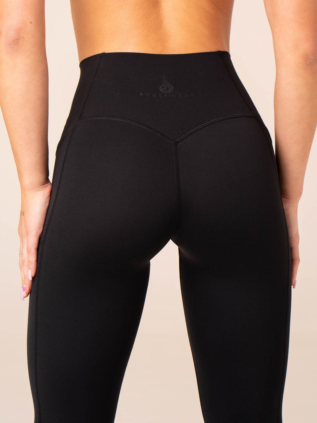 NKD Pocket Leggings - Black Clothing Ryderwear 