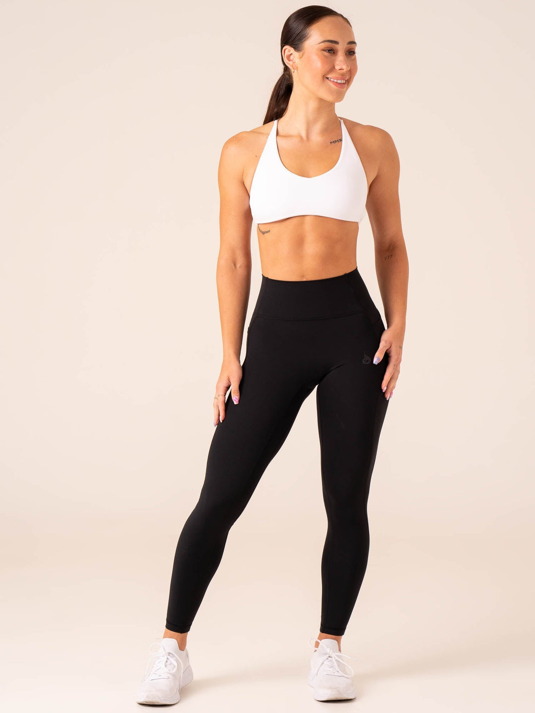 NKD Pocket Leggings - Black Clothing Ryderwear 