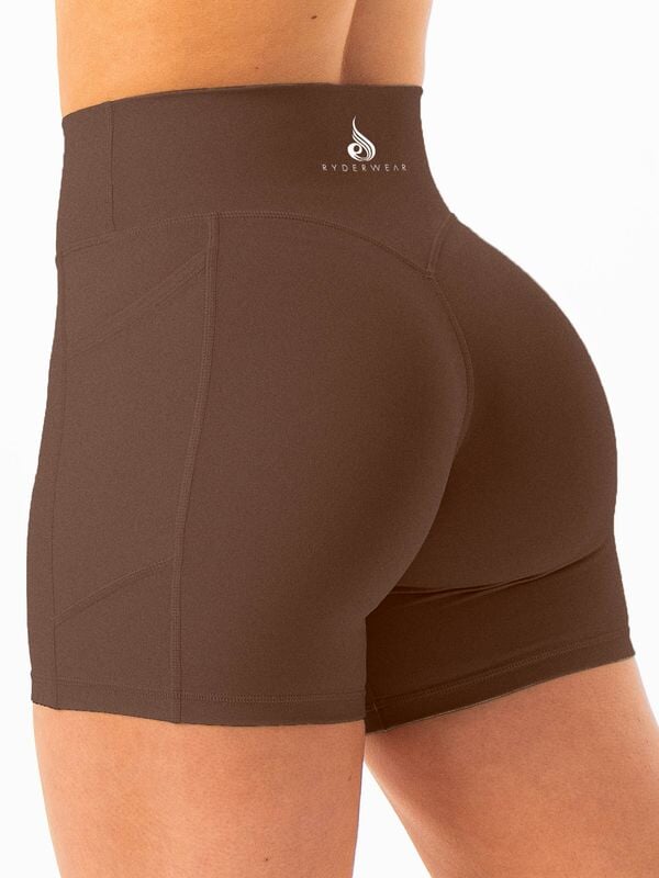NKD Pocket Shorts - Espresso Clothing Ryderwear 