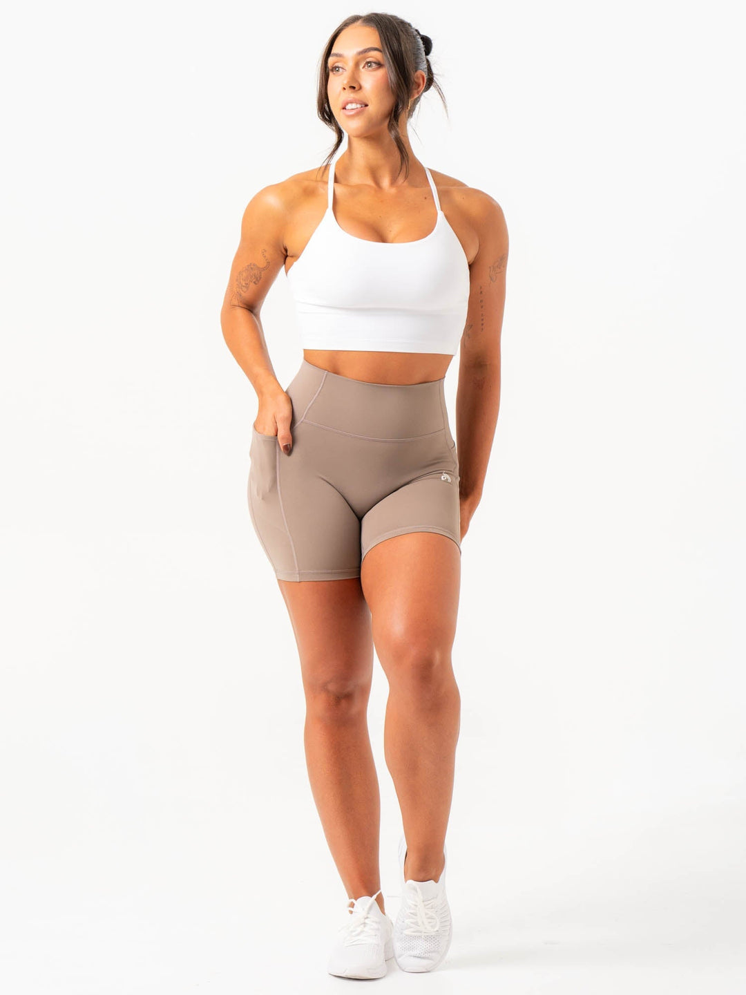 NKD Pocket Shorts - Taupe Clothing Ryderwear 