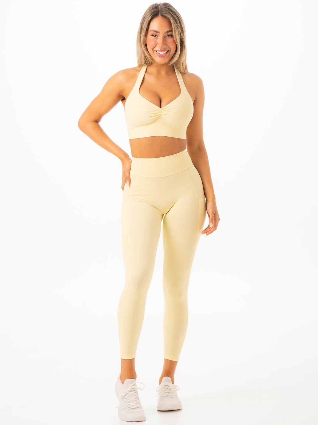 NKD Scrunch Halter Bra - Limoncello Clothing Ryderwear 