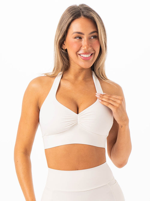 NKD Scrunch Halter Bra Vanilla