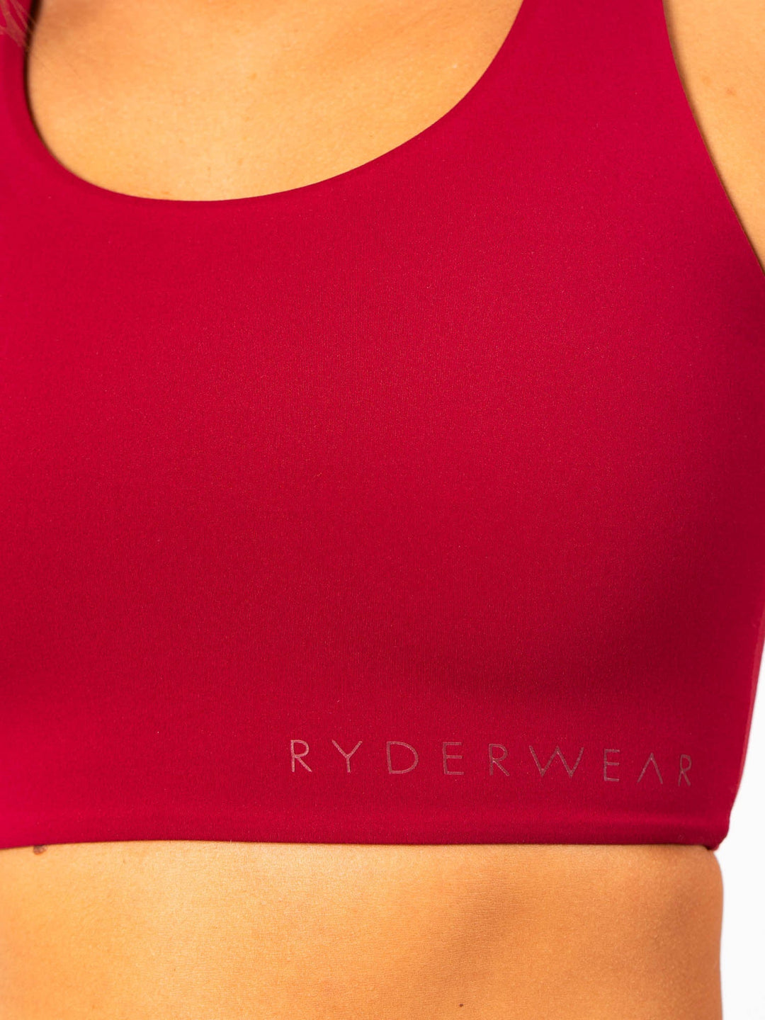 NKD Sports Bra - Berry Red Clothing Ryderwear 
