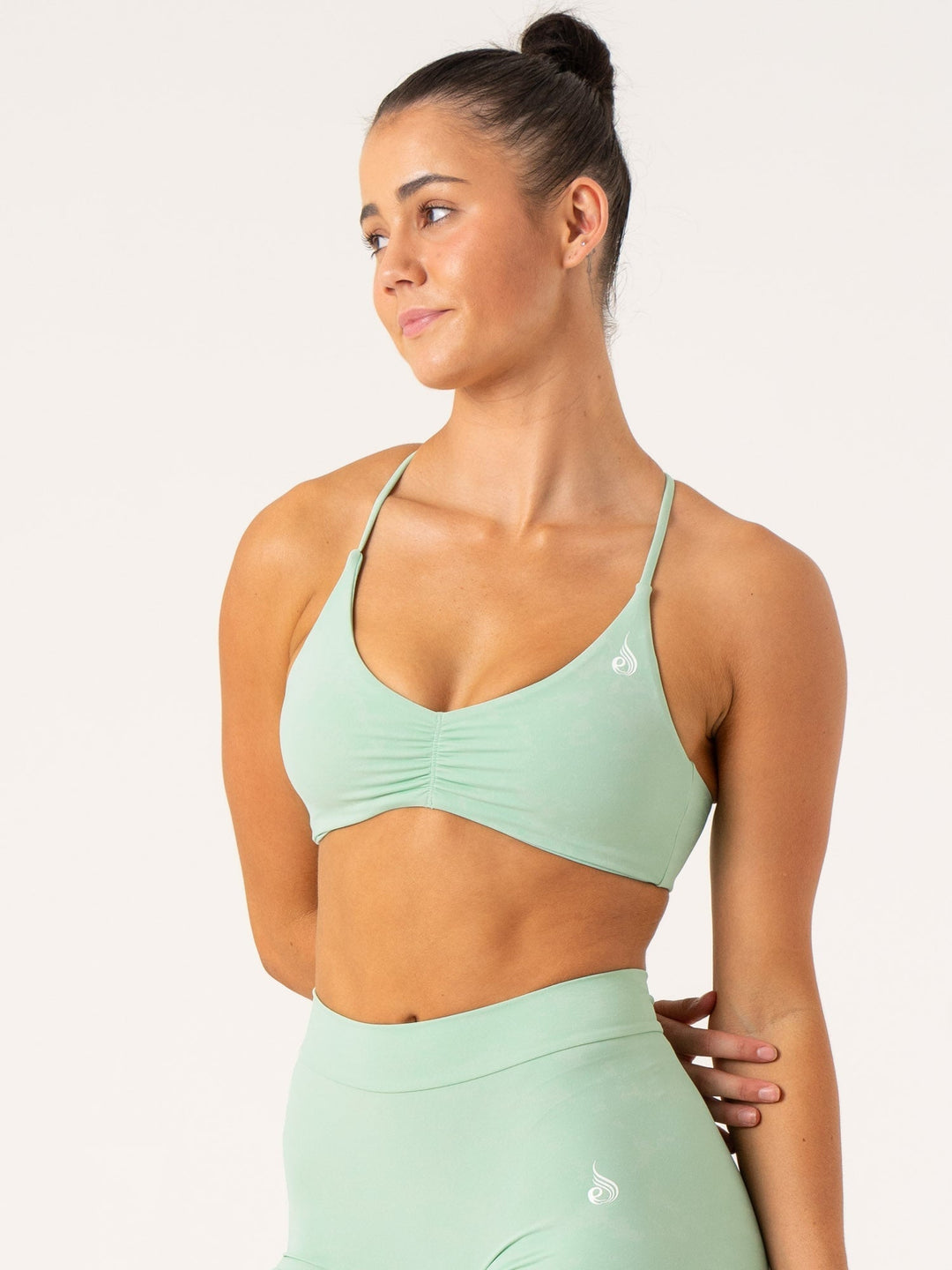 NKD Stonewash Sports Bra - Mint Stonewash Clothing Ryderwear 