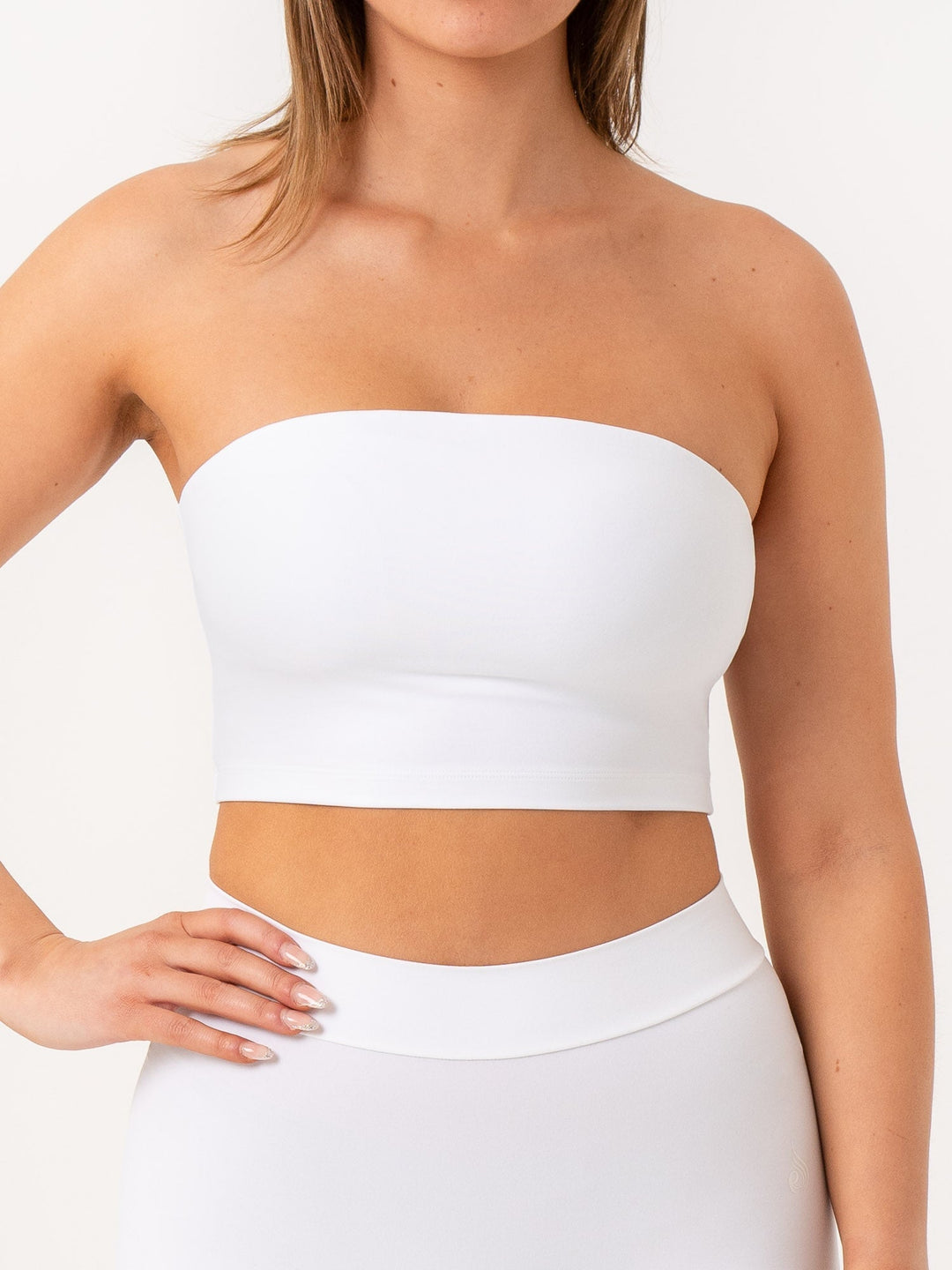 NKD Strapless Tank Bra - White Clothing Ryderwear 