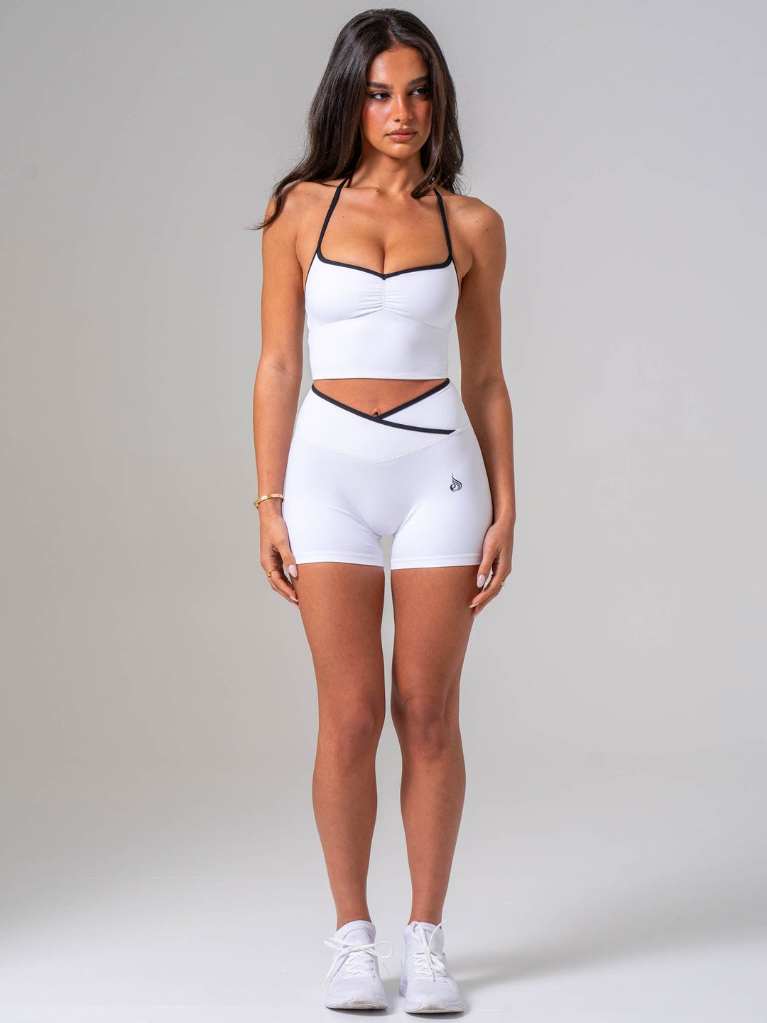 NKD Sweetheart Contrast Tank - White/black Clothing Ryderwear 