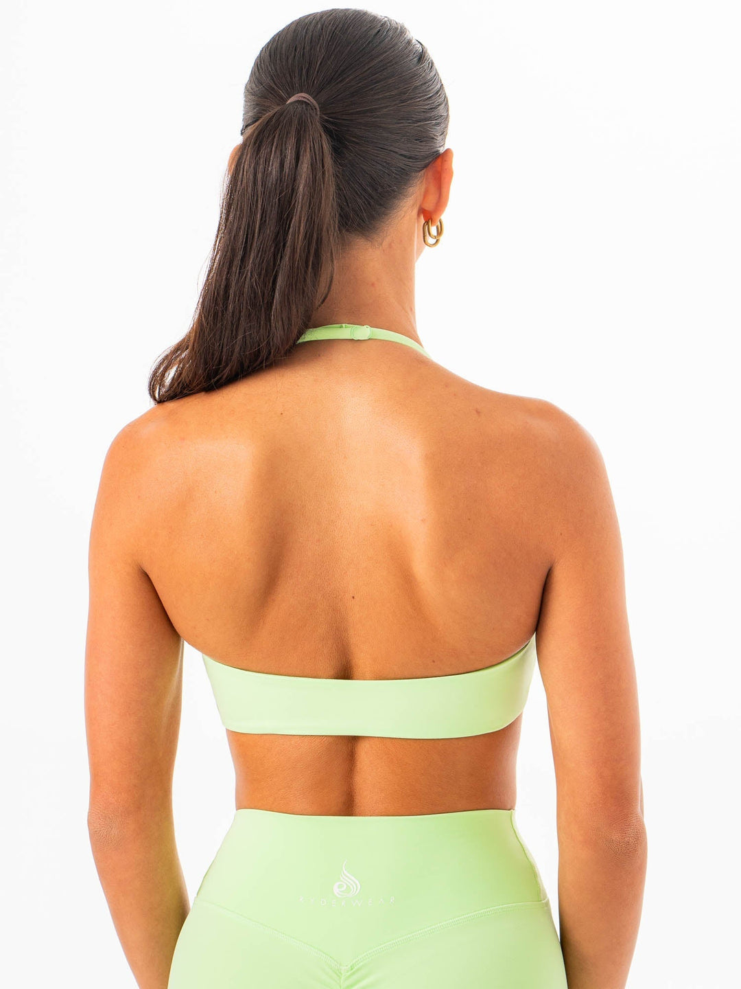 NKD Sweetheart Halter Bra - Lime Clothing Ryderwear 